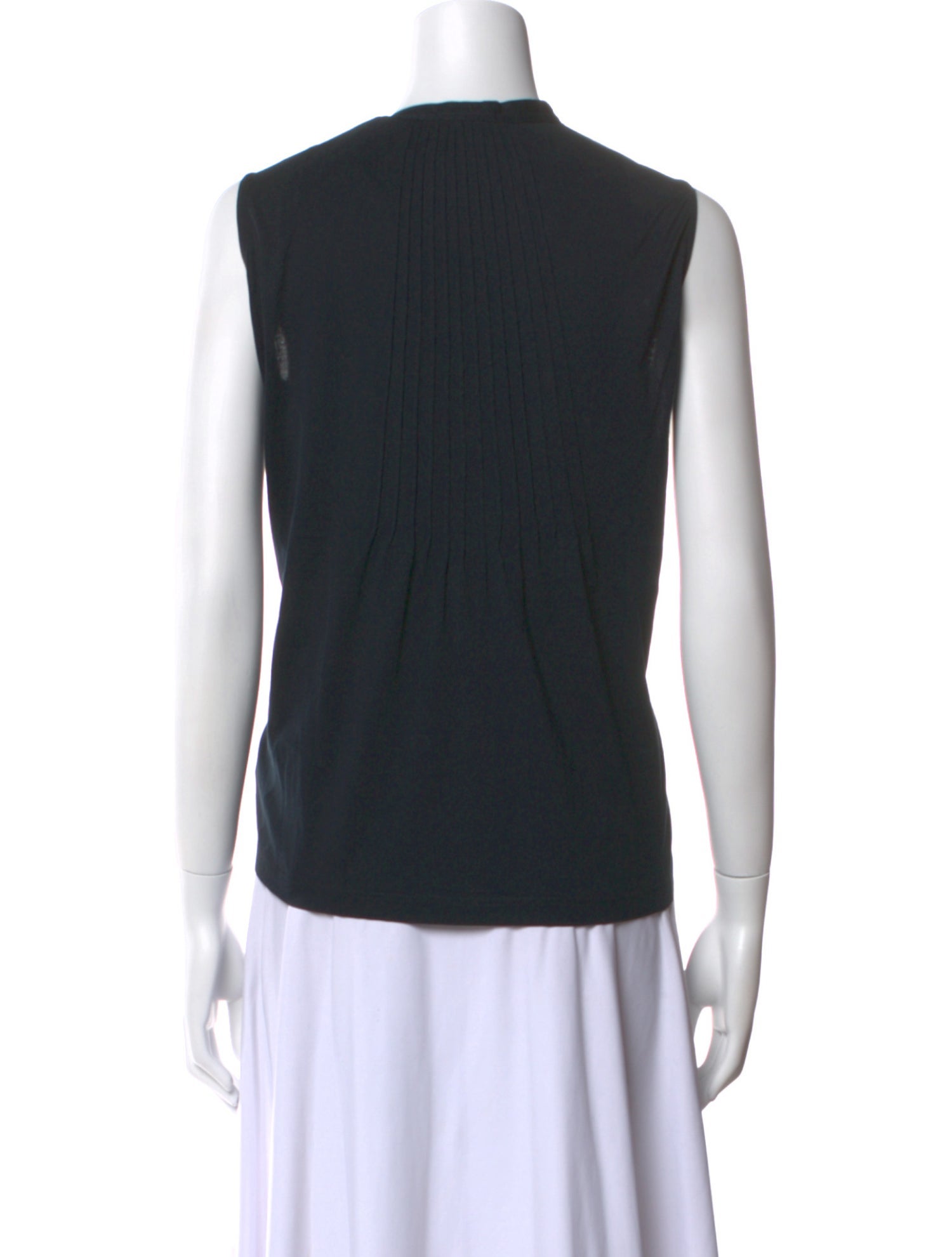 Akris Punto Crew Neck Sleeveless Top